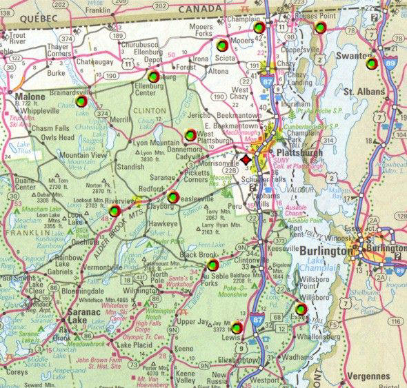 Plattsburgh Map Image